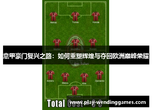 意甲豪门复兴之路：如何重塑辉煌与夺回欧洲巅峰荣耀
